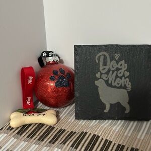 Dog Mom Slate Coaster